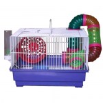 Jaula para Hamster 415B 1 piso + tubos